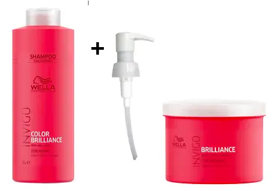 £29.99 • Buy Wella Invigo Colour Brilliance Shampoo 1000ml & Mask 500ml Duo Pack FREE P&P