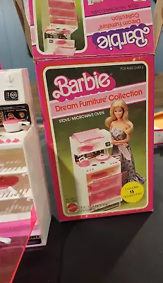 VTG 70s Barbie Dream House Kitchen Stove/oven Microwave W/ Box & Accessories • $20