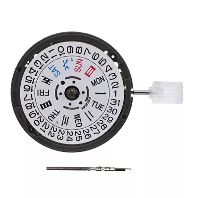NH36/NH36A Automatic Mechanical Movement 24 Jewels White Datewheel Crown  38152 • $58.99