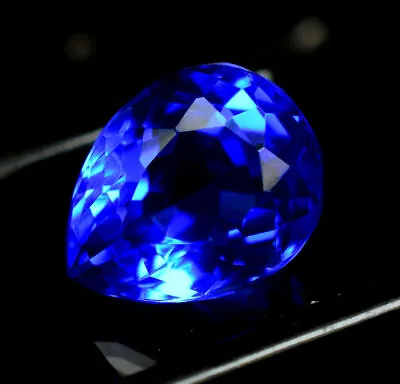 27.90 Ct Natural Transparent Royal Blue Tanzanite Loose Gemstone Certified GIE • £52.36