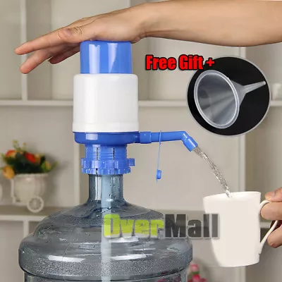 5-6 Gallon Bottled Drinking Water Manual Hand Press Pump Dispenser Home Office • $9.99