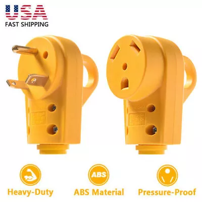 $16.82 • Buy RV 30 AMP Receptacle Plug Male&Female Power Cord End Replacement Electrical 125V