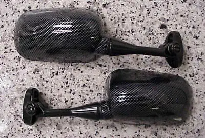 Honda CBR600 CBR 600 F4 F4i 900RR 929RR 954RR RC51 CARBON MIRRORS • $18.95