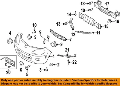 MAZDA OEM MX-5 Miata Front Bumper Grille Grill-Emblem Badge Nameplate F15151731A • $16.07