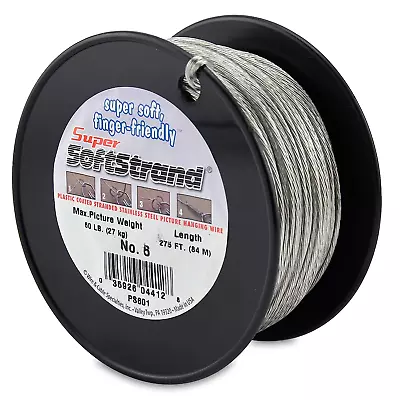 Super Softstrand Vinyl-Coated Stranded Stainless Steel Picture Wrapping Wire S • $44.99
