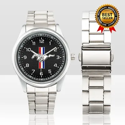 NEW Ford Mustang Carbon Sport Metal Watch • $18.90
