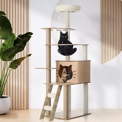 Alopet Cat Tree Tower Scratching Post Wood Scratcher Condo Detachable House • $99.90