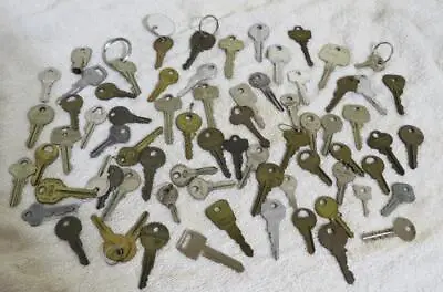 $5.98 • Buy 71 Pc Vintage Mixed Keys Pad Lock Luggage Cabinet Door Machine Household Key Lot