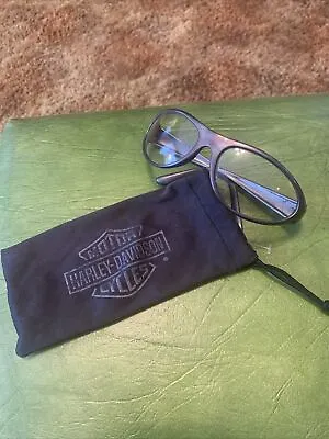 Vintage Harley-Davidson Clear Riding Glasses W Case Bronze Clear • $35