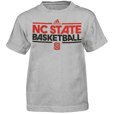 $6.29 • Buy NC State Wolfpack Adidas NCAA Toddler Grey  On-Court Practice  T-Shirt