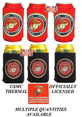 USMC US MARINE CORPS SEAL CAN KOOZIE COOLER Wrap Insulator Sleeve Jacket Holder • $7.99