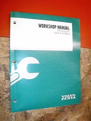 2000 Volvo Penta Efi Diagnostic Factory Service Manual Workshop 8.1 Gi-a Gsi-a • $25.47