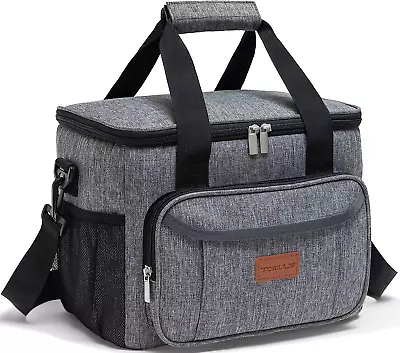 Large Insulated Lunch Bag Leakproof Reusable 24-Can Lunch Box With Strap • $35.97