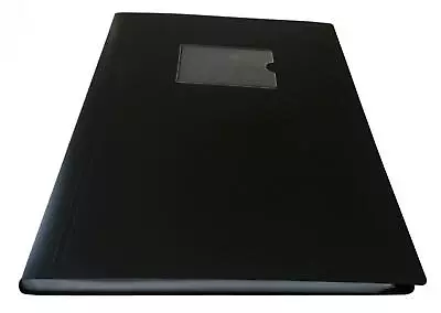 A4 Black Flexible Cover 100 Pocket Display Book - Presentation Folder • £9.99