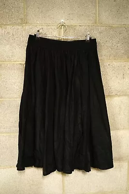 Gorman Lightweight Silk/cotton Long Black Skirt…size 12…vgc... • $36