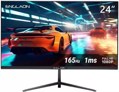 ENGLAON 24-Inch Full HD Frameless Flat Gaming Monitor VA Display With AMD Fre... • $270.23
