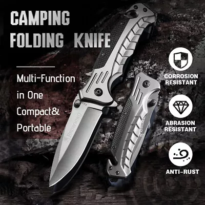 Browning Survival Knife Pocket Folding Hunting Camping Fishing Tactical Outdoor • $18.75