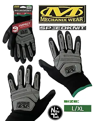 MECHANIX WEAR SPEEDKNIT Gloves  IMPACT PROTECTION -  1 Pair - Size L  / XL • $9.99