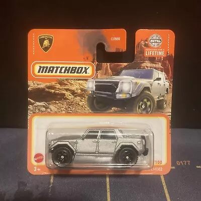 Matchbox 1:64 Short Card - Lamborghini LM002 - Silver - 96/100 • $7.99