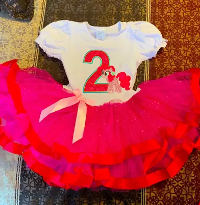 My Little Pony Birthday Dress 2 Year 2nd Birthday Pink Color Tutu Party Pinkie  • $34.95