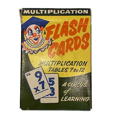 Vintage Russell Flash Cards Multiplication Tables 7 To 12 NOT 10s Original Box C • $5