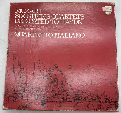 Mozart Quartetto Italiano 6 String Quartets Dedicated To Haydn Philips 6998 014 • $12