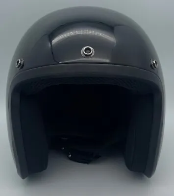 Daytona Cruiser Jr Helmet Hi-Gloss Black Small Kids Open Face 3/4 DOT Open Box  • $66.76