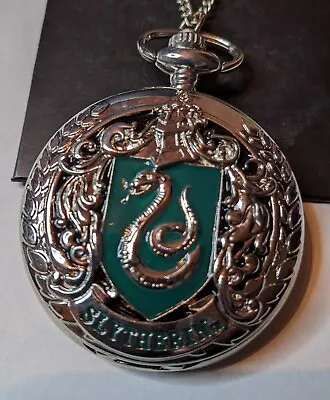 Slytherin Pocket Watch Necklace Locket Loot Crate Wizarding World Harry Potter • $15