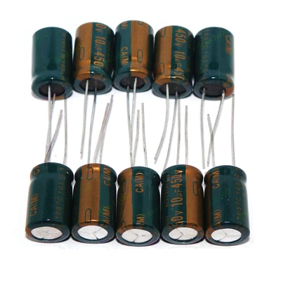 $9.90 • Buy 10x 450V10UF Radial Aluminum Electrolytic Capacitors 10mfd 450V 10x17 Mm
