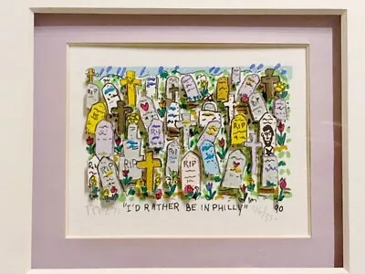 James RIZZI: Original 3D  I'D RATHER BE IN PHILLY  Handsigniert 1990 Mini • $1620