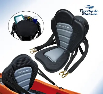 Pactrade Marine Adjustable Padded Deluxe Kayak Seat Detachable Backpack Backrest • $42.99