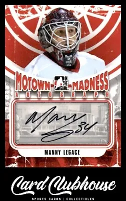 2012-13 In The Game Motown Madness Autographs AU #A-ML Manny Legace • $24.99