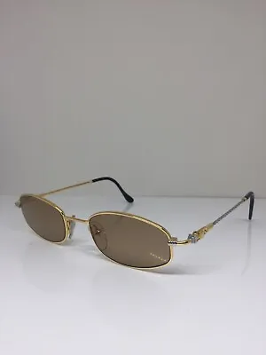 New Vintage FRED Lunettes Seychelles Sunglasses C. 001 Gold Bicolore 49mm France • $999.99