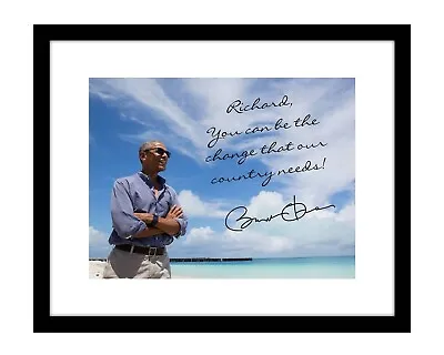 Barack Obama 8x10 Photo Customized To YOUR Name Be The Change Autographed Print • $11.99