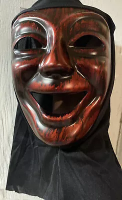 $4.20 • Buy Rustic Finish Skull/ Anonymous￼ Mask With Hood Halloween