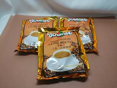 Vinacafe 3-In-1 Instant Vietnamese Coffee Mix (3 Bags Of 20 - 60 Total Sachets) • $19.99