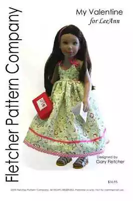 $10.95 • Buy My Valentine Doll Clothes Sewing Pattern 11  Leeann Fletcher Pattern Company