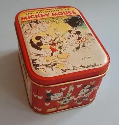 Disney's Adventures Of Mickey Mouse Book 1 Small Tin Container • $24