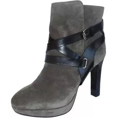 Vince Camuto Fantasio Bison Cappuccino Suede Ankle Boots • $59.99