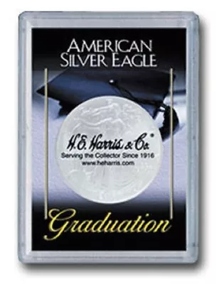 X5 HE Harris Happy Graduation Frosty Case For American Silver Eagle Coins Gift • $17.98