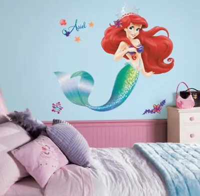 ARIEL The LITTLE MERMAID Mural Size Wall Stickers 21 Decals Disney Room Decor  • $22.99