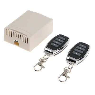 12V 4 Channel Wireless Remote Control Relay Switch   + 2 Receiver • £13.48