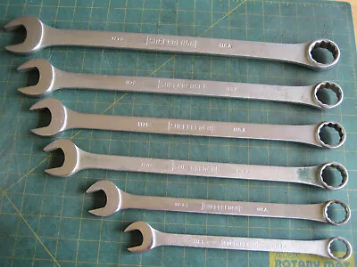 Vintage WILLIAMS SUPERRENCH Combination Wrench Set 1-1/4  Thru 3/4  #1173-1166 • $35