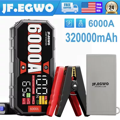 6000Amp Car Jump Starter Booster Jumper Box Power Bank Battery Charger Durable • $129.99