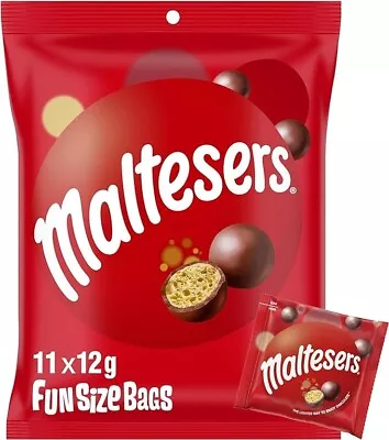 Maltesers Milk Chocolate Party Share Bag 11 Pieces 132g • $8