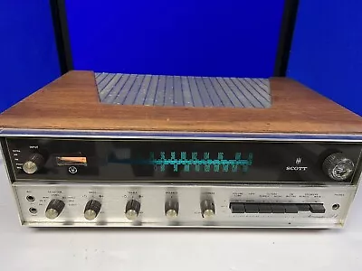 SCOTT STEREOMASTER 388-B VINTAGE STEREO RECEIVER - W Cabinet AS-IS For Parts • $180