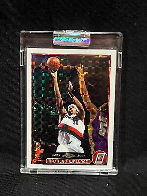 Rasheed Wallace Trail Blazers 2003 04 Topps Chrome X-fractor Encased # 1/220 • $69.97