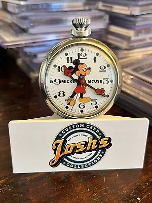 1970s Vintage Mickey Mouse Winding Pocket Watch • $47.99