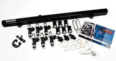 Toyota Supra  2JZGTE 2jz-gte Bosch Ev14 650cc Fuel Injector Kit Rail Black Vvti • $951.11