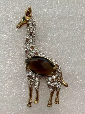 £8.90 • Buy Adrian Buckley Gold Tone Giraffe Brooch